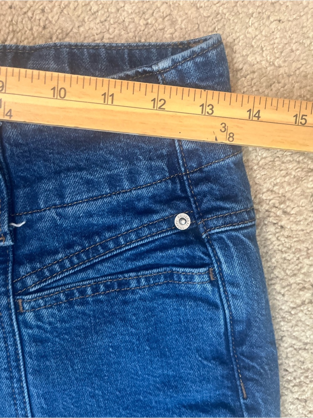 Universal Thread High Rise Wide Leg Jean Size 6 Dark Wash 70’s Retro Long Lean - Picture 8 of 11